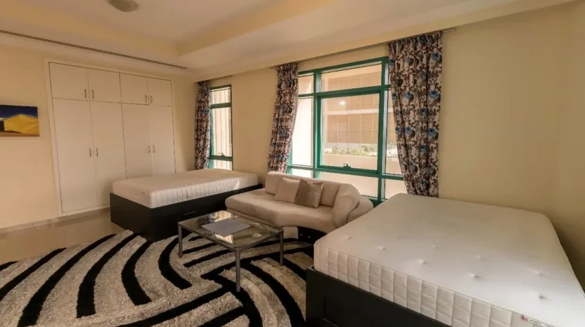 this picture includes a Bed space available for rent in Dubai marina.