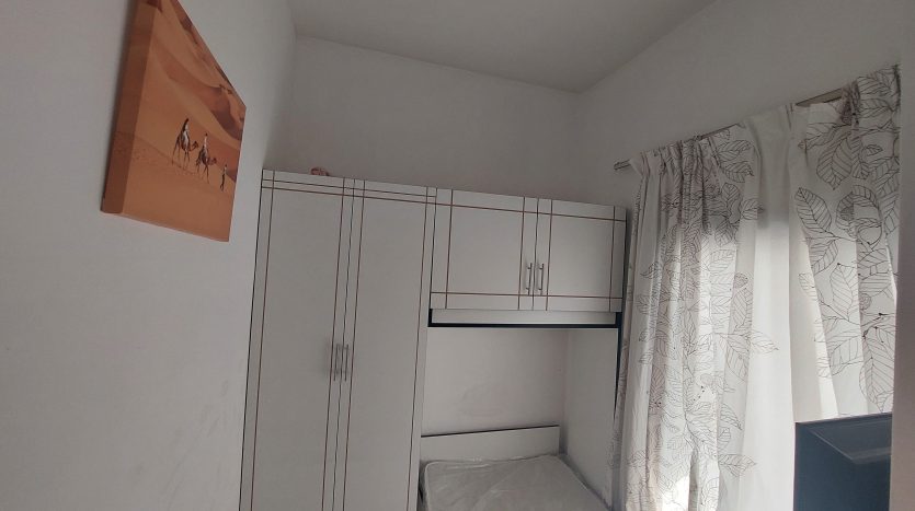 This picture shows a bed in a room for rent in Al Qusais - Dubai