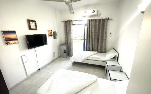 This picture shows a Semi-master room for rent in Al Qusais