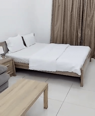 This picture includes a one bed in a studio for rent in Al Quoz